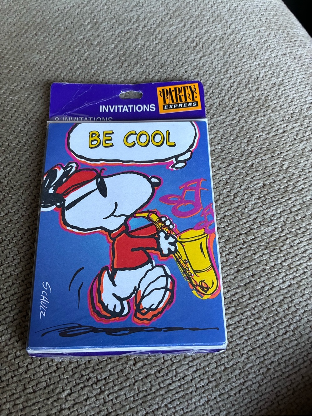Peanuts 'Be Cool' Snoopy Invitations Pack